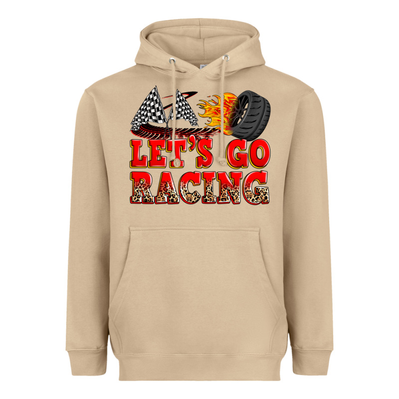 Let's Go Racing Heavyweight Hoodie by Zillion Design Studio | Teevron