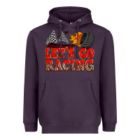 Plum let's go racing Heavyweight Hoodie - Zillion Design Studio