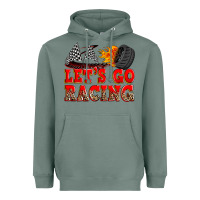 Sage let's go racing Heavyweight Hoodie - Zillion Design Studio
