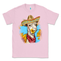 Bubblegum Pink Sombrero Llama Classic Tee - RanaPortraitStore