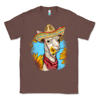 Chestnut Sombrero Llama Classic Tee - RanaPortraitStore