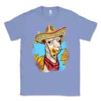 Colony Blue Sombrero Llama Classic Tee - RanaPortraitStore
