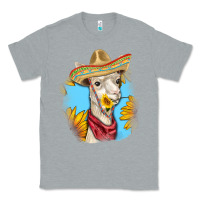 Heather Grey Sombrero Llama Classic Tee - RanaPortraitStore