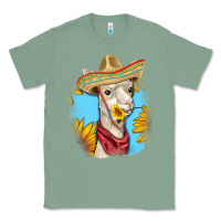 Sage Sombrero Llama Classic Tee - RanaPortraitStore