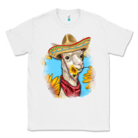 White Sombrero Llama Classic Tee - RanaPortraitStore