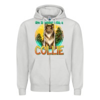 Dove Grey life is better with a collie Zipper Hoodie - texasbilliewilder