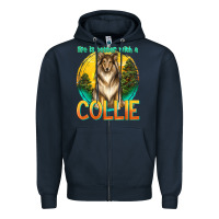 Navy life is better with a collie Zipper Hoodie - texasbilliewilder