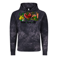 Cloud Black peace love  elf Vintage Hoodie - AdoDesignShop