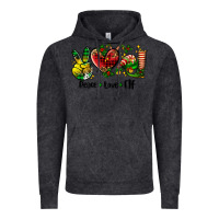 Vintage Black peace love  elf Vintage Hoodie - AdoDesignShop