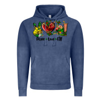 Vintage Denim peace love  elf Vintage Hoodie - AdoDesignShop