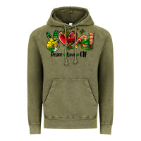 Vintage Olive peace love  elf Vintage Hoodie - AdoDesignShop