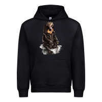 Black Malayan Sun Bear Urban Hoodie - LillyAllenDesigns