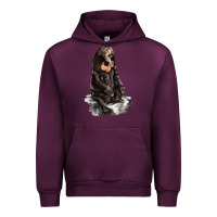 Mauve Wine Malayan Sun Bear Urban Hoodie - LillyAllenDesigns