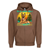 Chestnut life is better with a german shepherd Zipper Hoodie - texasbilliewilder