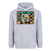 Heather Grey pumpkin season truck Heavyweight Hoodie - RanaPortraitStore