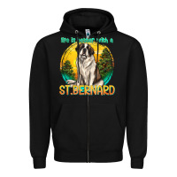 Black life is better with a st.bernard Zipper Hoodie - texasbilliewilder