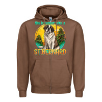 Chestnut life is better with a st.bernard Zipper Hoodie - texasbilliewilder