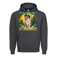 Smoke life is better with a st.bernard Zipper Hoodie - texasbilliewilder
