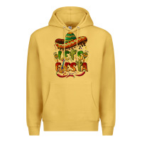 Antique Gold let's fiesta mexican hat Premium Hoodie - BarkalooDesign
