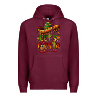 Burgundy let's fiesta mexican hat Premium Hoodie - BarkalooDesign
