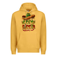 Mustard let's fiesta mexican hat Premium Hoodie - BarkalooDesign