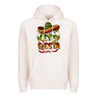 Pale Pink let's fiesta mexican hat Premium Hoodie - BarkalooDesign