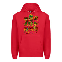 Red let's fiesta mexican hat Premium Hoodie - BarkalooDesign