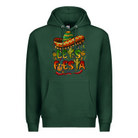 Sports Green let's fiesta mexican hat Premium Hoodie - BarkalooDesign