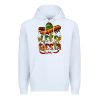 White let's fiesta mexican hat Premium Hoodie - BarkalooDesign