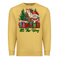 Antique Gold jingle all the way Premium Sweatshirt - FaDigitalArtStudio