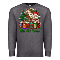 Charcoal Heather jingle all the way Premium Sweatshirt - FaDigitalArtStudio