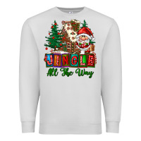 Dove Grey jingle all the way Premium Sweatshirt - FaDigitalArtStudio
