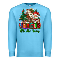 Ocean Blue jingle all the way Premium Sweatshirt - FaDigitalArtStudio