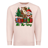 Pale Pink jingle all the way Premium Sweatshirt - FaDigitalArtStudio