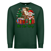 Sports Green jingle all the way Premium Sweatshirt - FaDigitalArtStudio