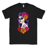 Black sugar skull girl Classic Tee - RanaPortraitStore
