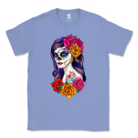 Colony Blue sugar skull girl Classic Tee - RanaPortraitStore