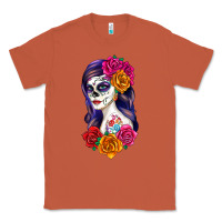 Copper sugar skull girl Classic Tee - RanaPortraitStore