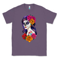 Lavender sugar skull girl Classic Tee - RanaPortraitStore