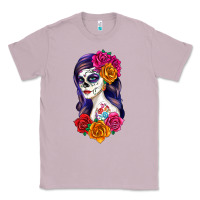 Lilac sugar skull girl Classic Tee - RanaPortraitStore