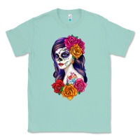 Seafoam sugar skull girl Classic Tee - RanaPortraitStore