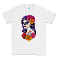 White sugar skull girl Classic Tee - RanaPortraitStore