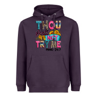 Plum thou shalt not try me mood 24 7 Heavyweight Hoodie - Zillion Design Studio