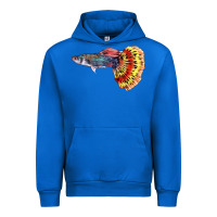 Cobalt Guppy Fish Urban Hoodie - LillyAllenDesigns