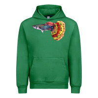 Emerald Guppy Fish Urban Hoodie - LillyAllenDesigns