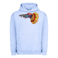 Pigment Grape Ice Guppy Fish Urban Hoodie - LillyAllenDesigns