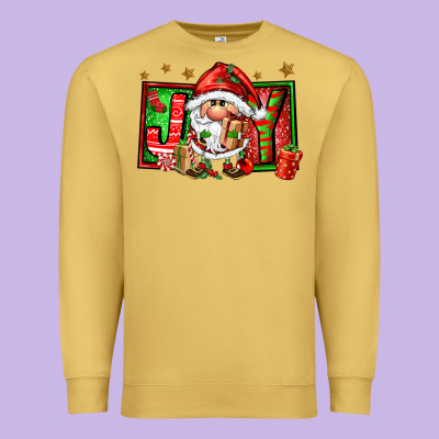 Joy Santa Gnomes Premium Sweatshirt Designed By Fadigitalartstudio
