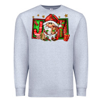 Heather Grey joy santa gnomes Premium Sweatshirt - FaDigitalArtStudio