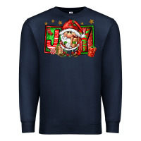 Navy joy santa gnomes Premium Sweatshirt - FaDigitalArtStudio