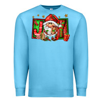 Ocean Blue joy santa gnomes Premium Sweatshirt - FaDigitalArtStudio